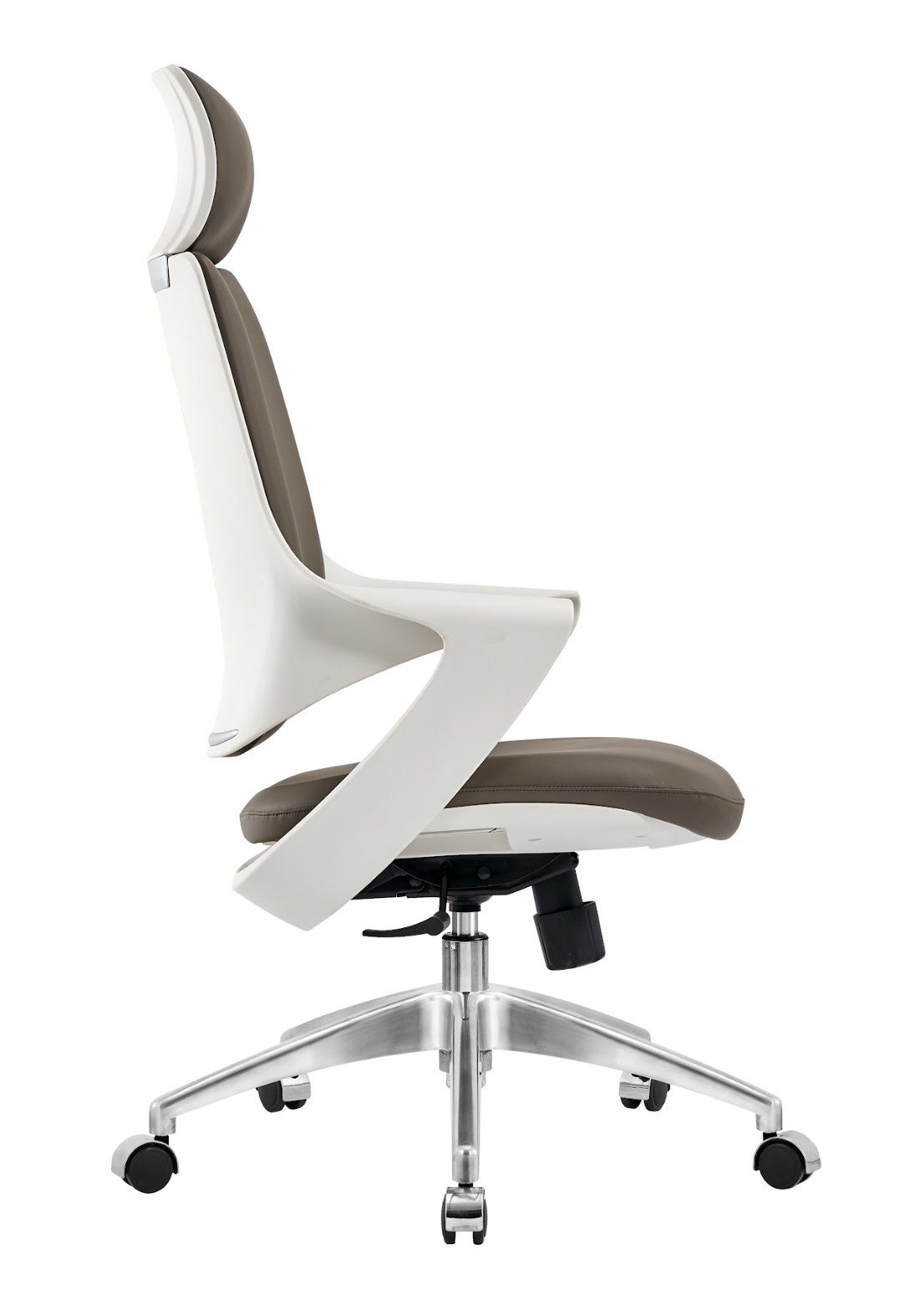 Sleek Leather Swivel Chair G-304A