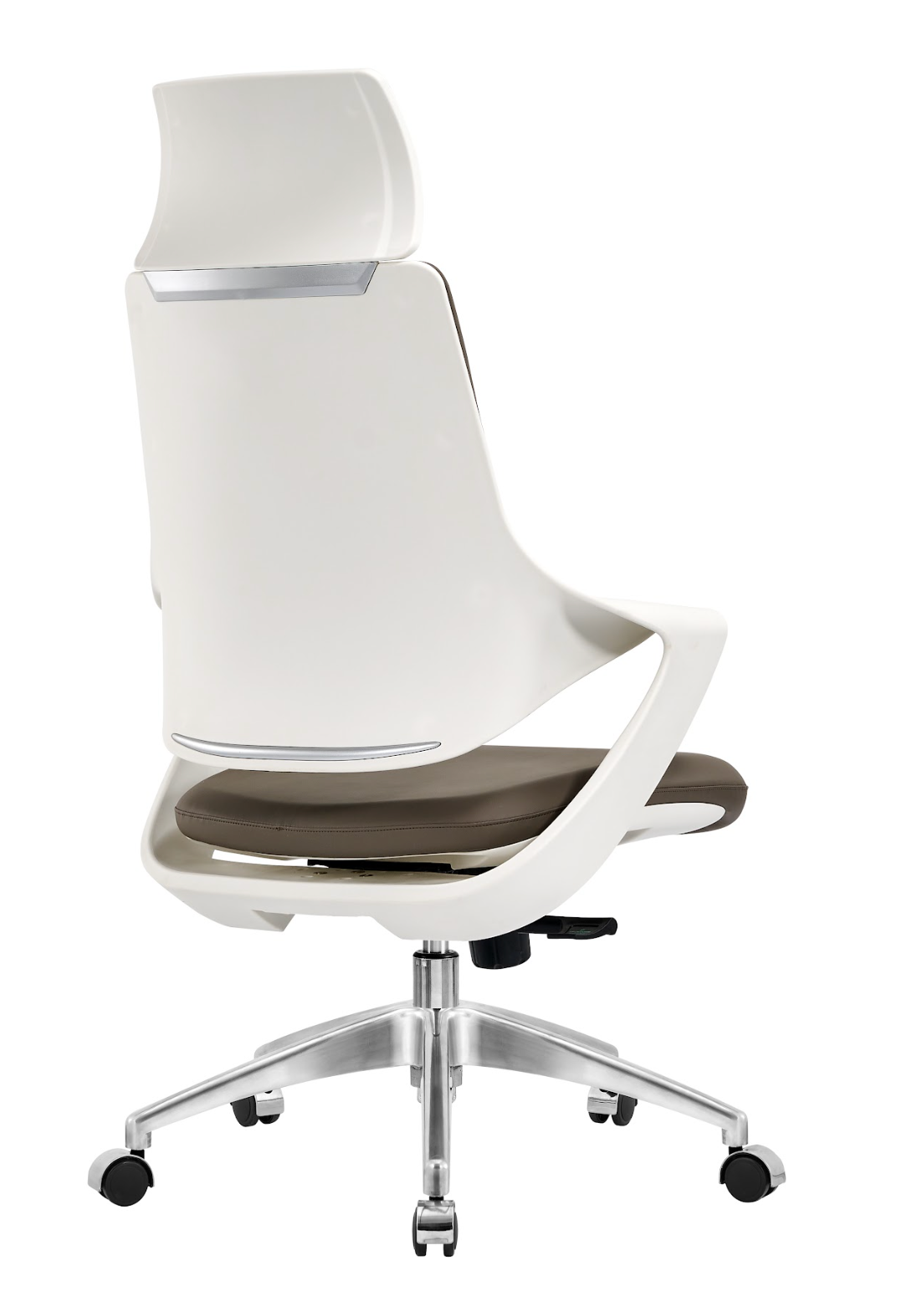 Sleek Leather Swivel Chair G-304A