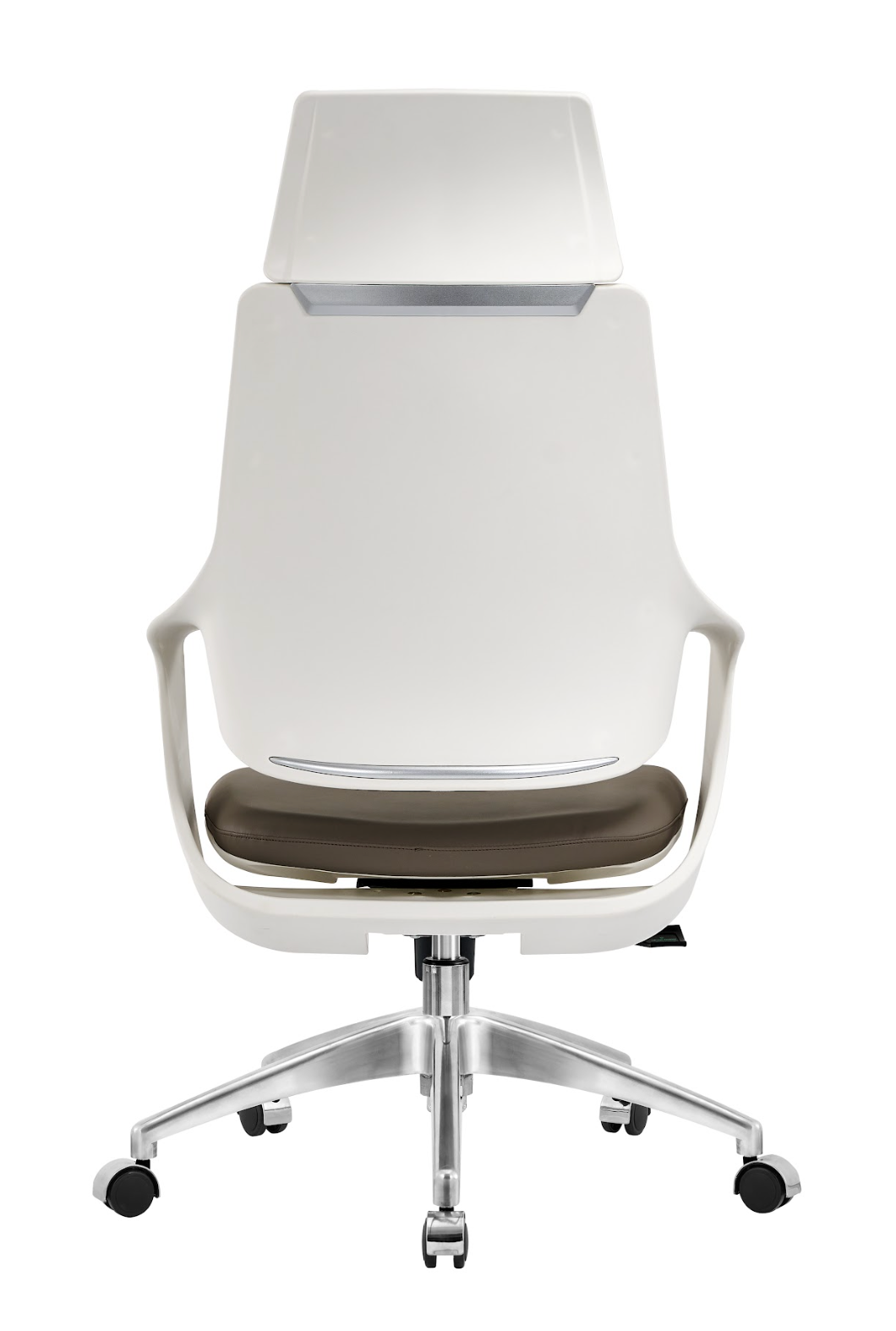 Sleek Leather Swivel Chair G-304A