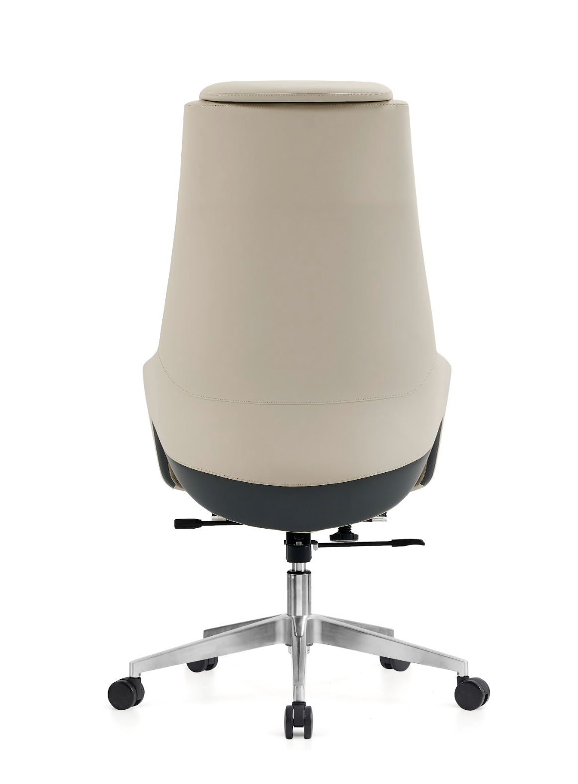 Cream Leather Desk Chair G-30A