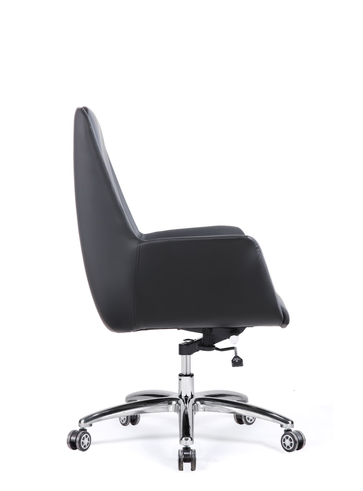 Classic Black Leather Swivel Chair G-03B