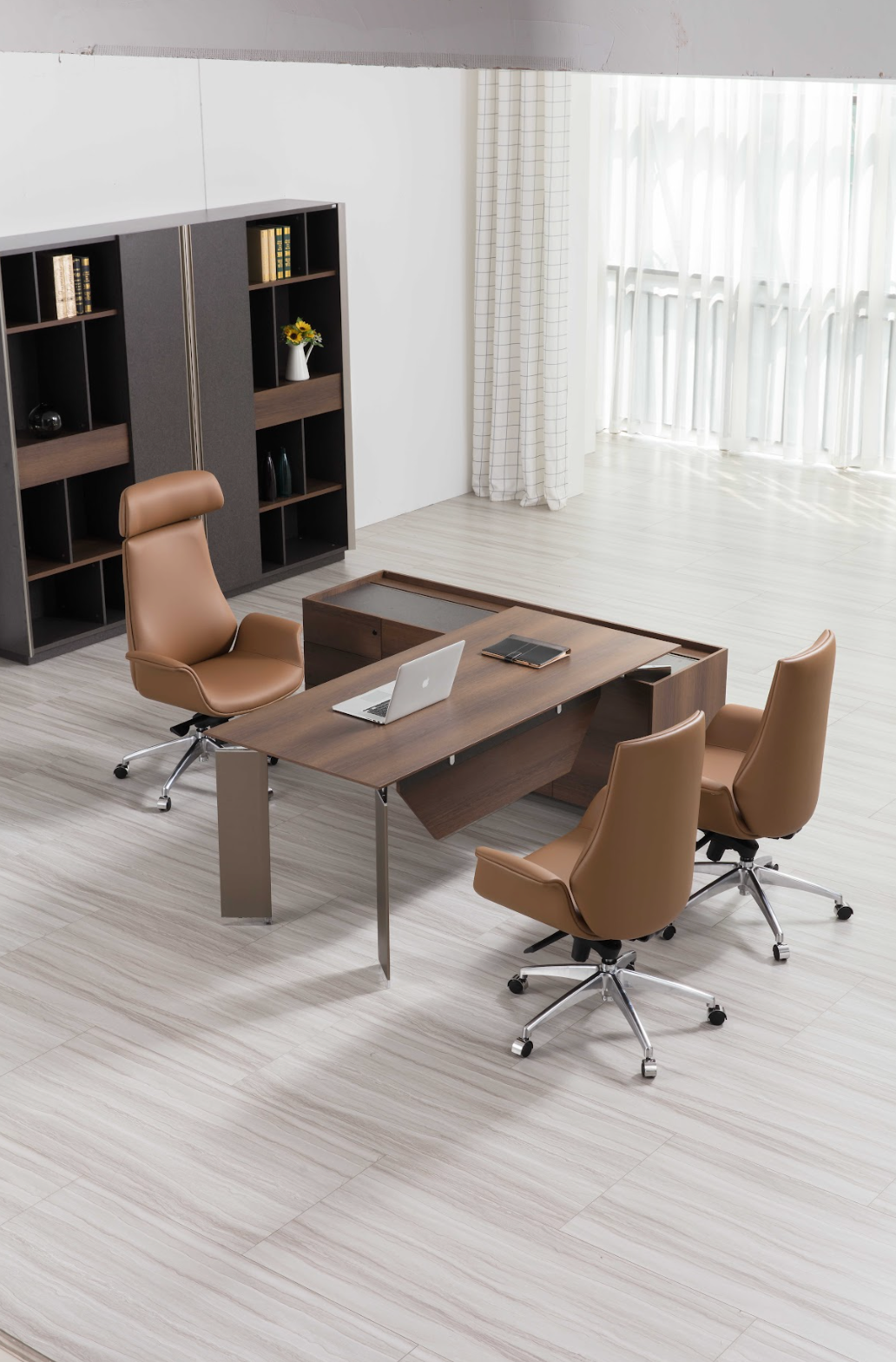 Executive Classic Tan Leather Chair G-01A