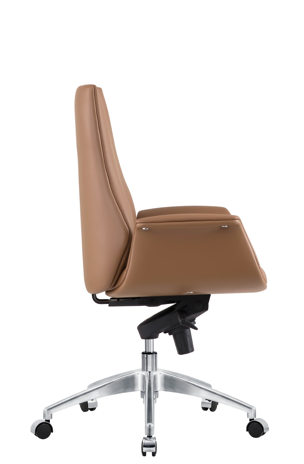 Classic Tan Leather Swivel Chair G-01B