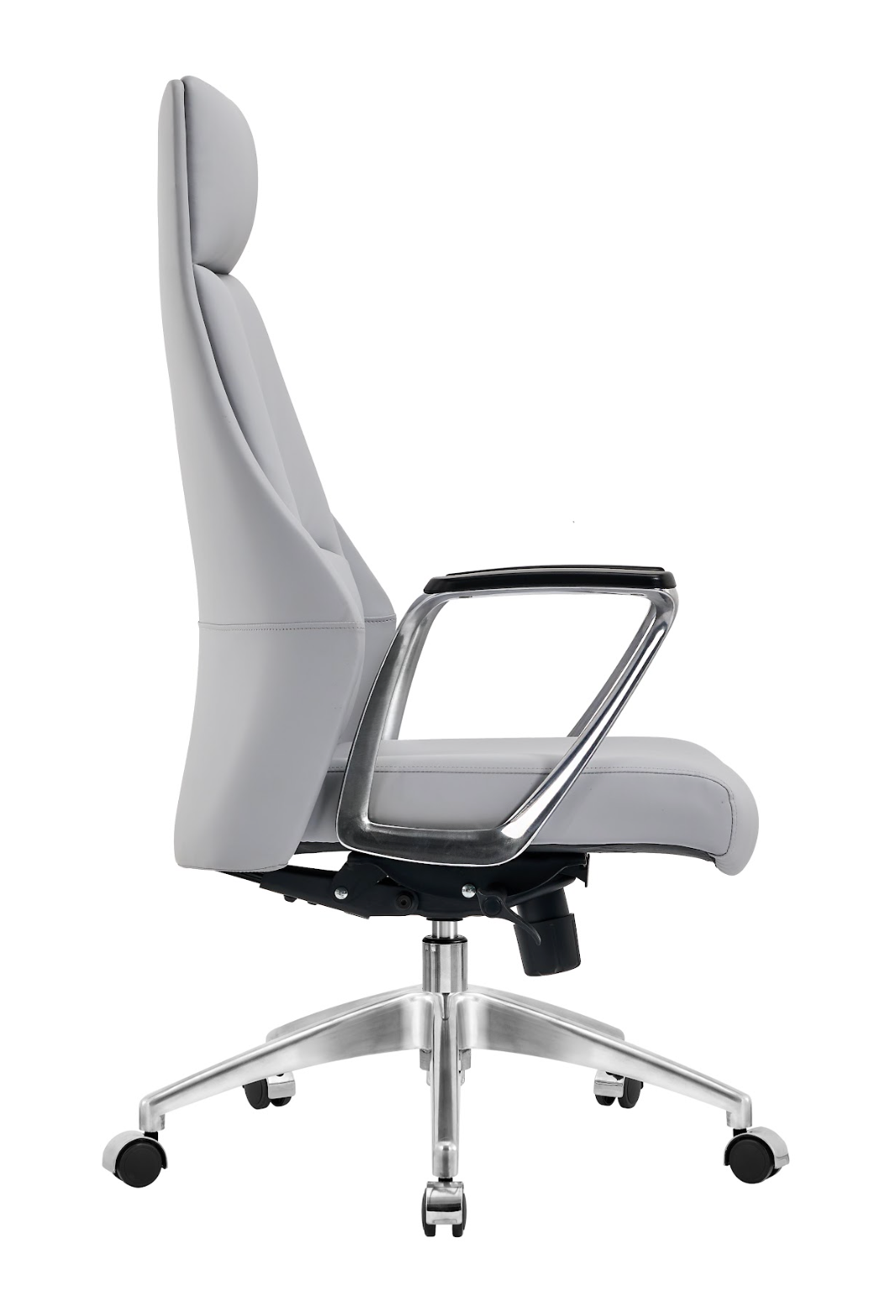 Ergonomic Grey Leather Desk Chair HG-305A