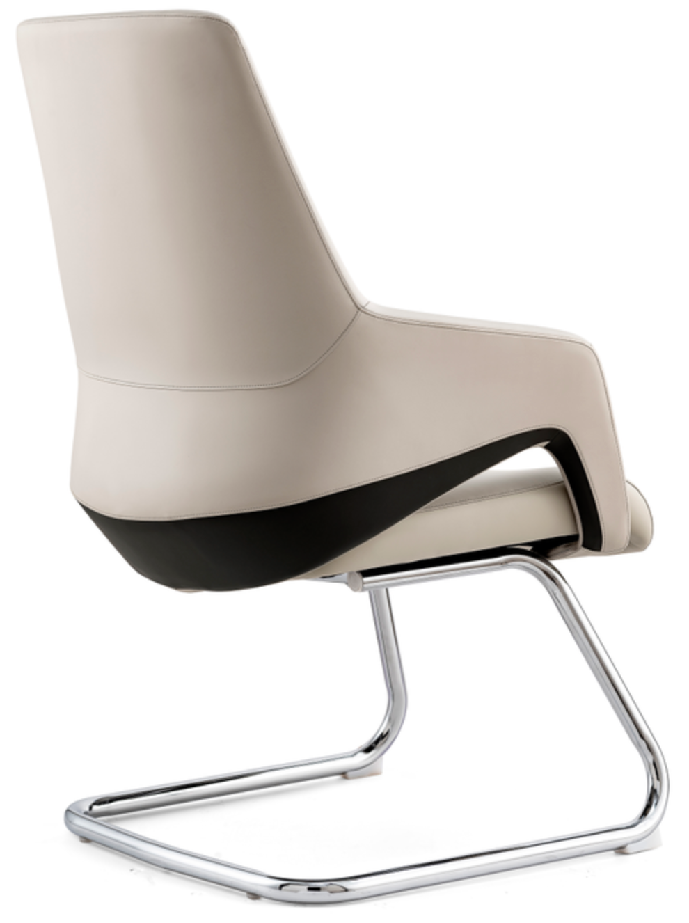Cream Comfortable Leather Desk Chair G-30C