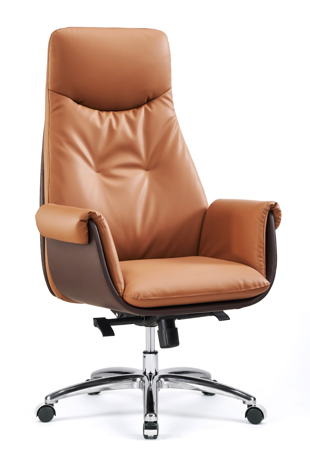 Executive Tan Leather Chair G-14A