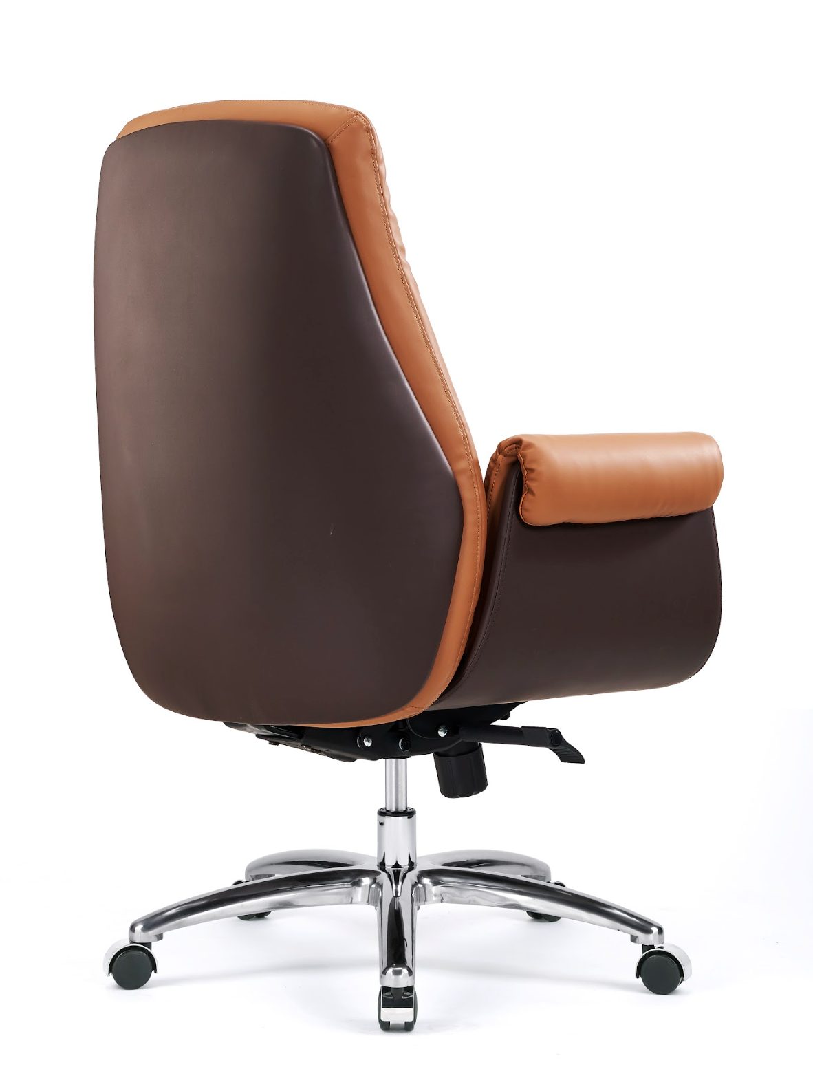 Tan Leather Swivel Chair G-14B