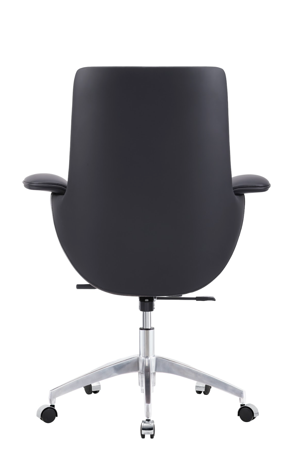 Modern Black Leather Swivel Chair G-06B