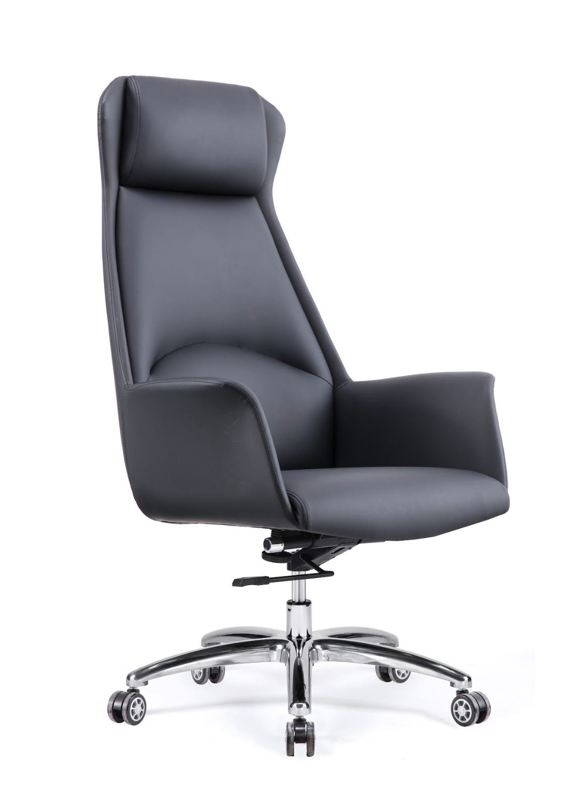 Classic Black Leather Office Chair G-03A