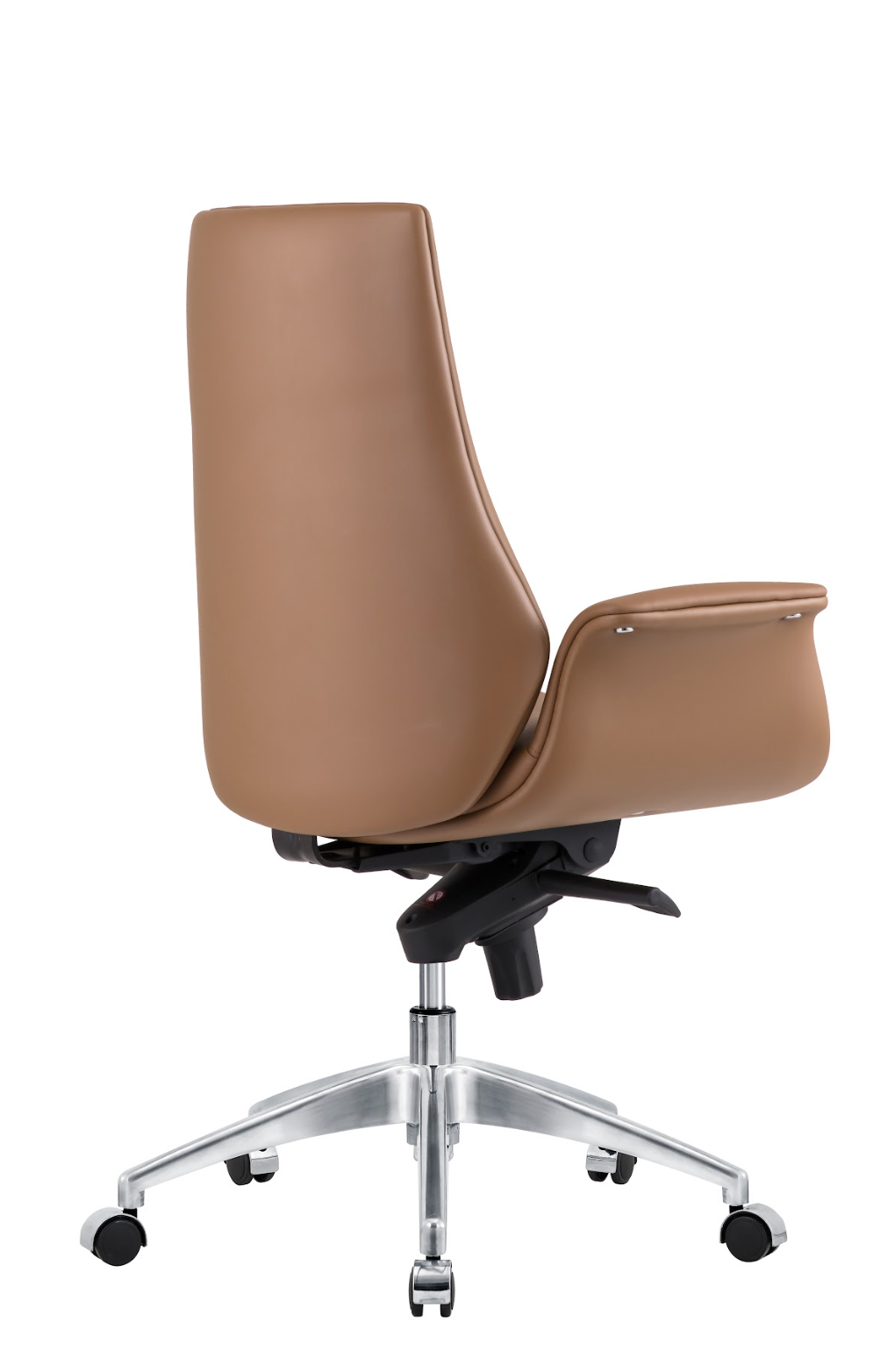 Classic Tan Leather Swivel Chair G-01B