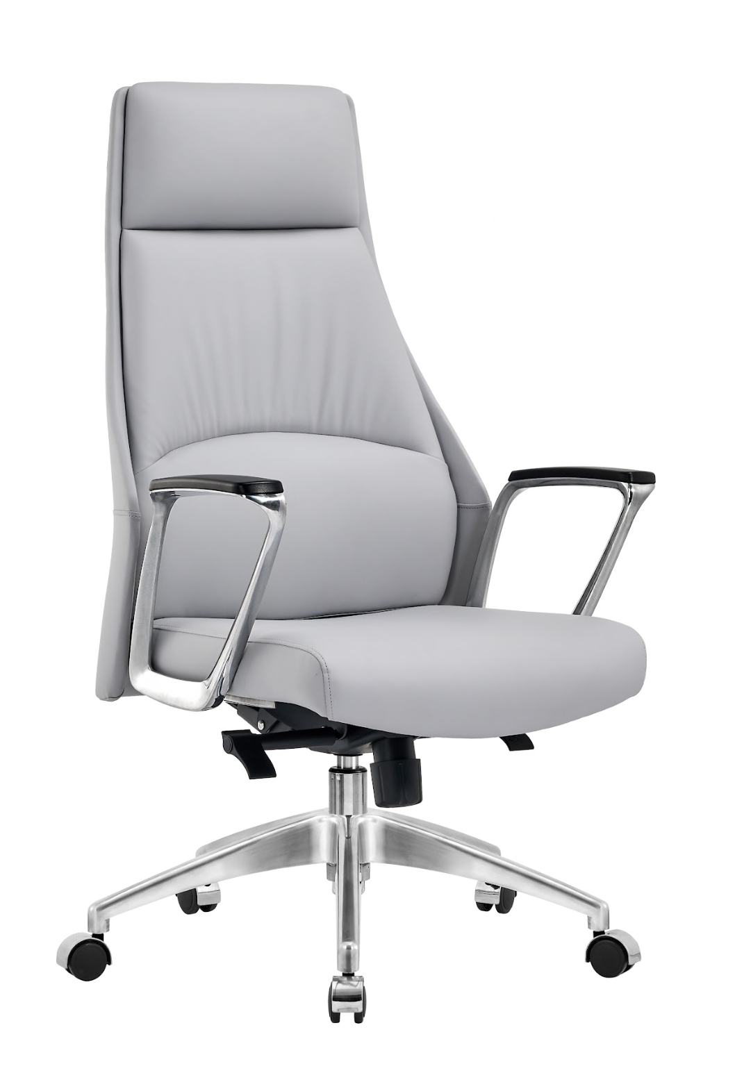 Ergonomic Grey Leather Desk Chair HG-305A