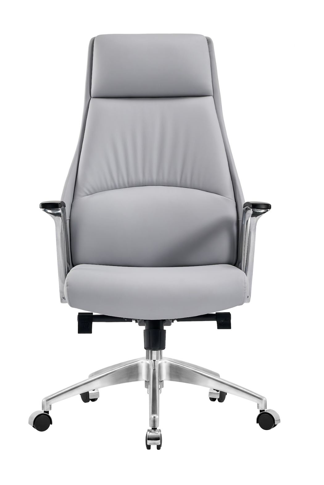 Ergonomic Grey Leather Desk Chair HG-305A